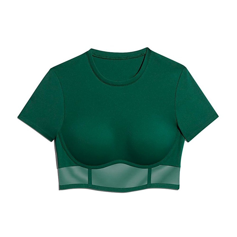 IVY PARK CORSET CROP TOP Green